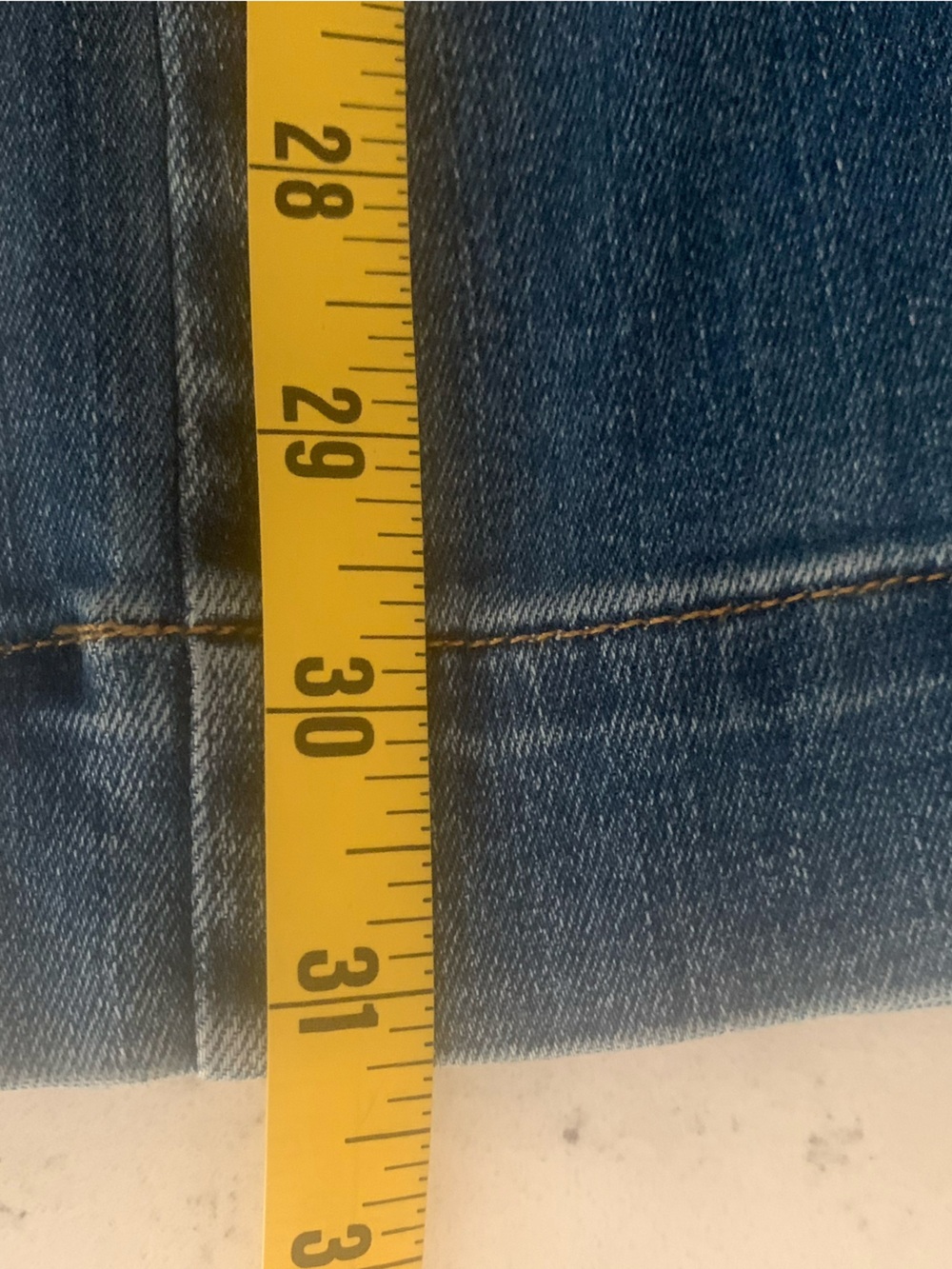 Spanx Seamed Front Wide Leg Jeans Vintage Indigo size elastic waistband - S - Picture 8 of 10